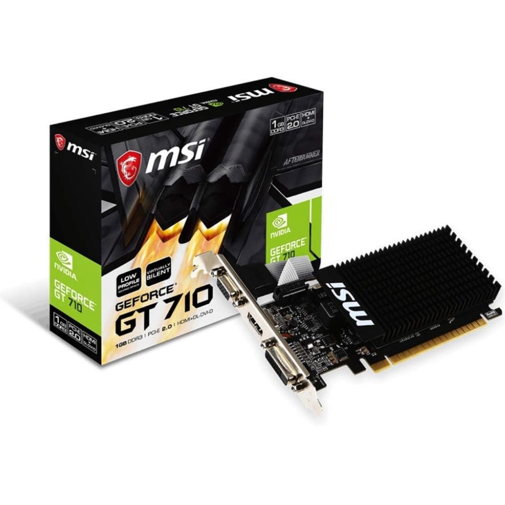 MSI GAMING GeForce GT 710 1GB GDRR3 64-bit HDCP Support DirectX 12 OpenGL 4.5 He